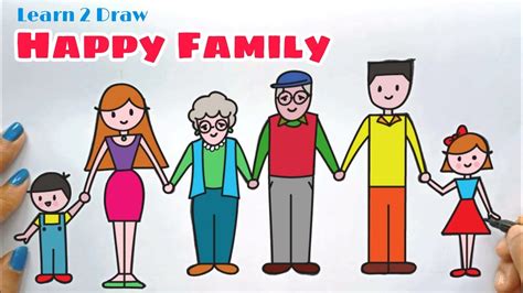 simple joint family drawing|Joint family drawing .